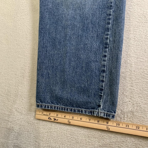 Vintage Levis 505 Jeans Mens 44x29 Blue Regular Fit Straight Denim Medium Wash - Picture 10 of 13